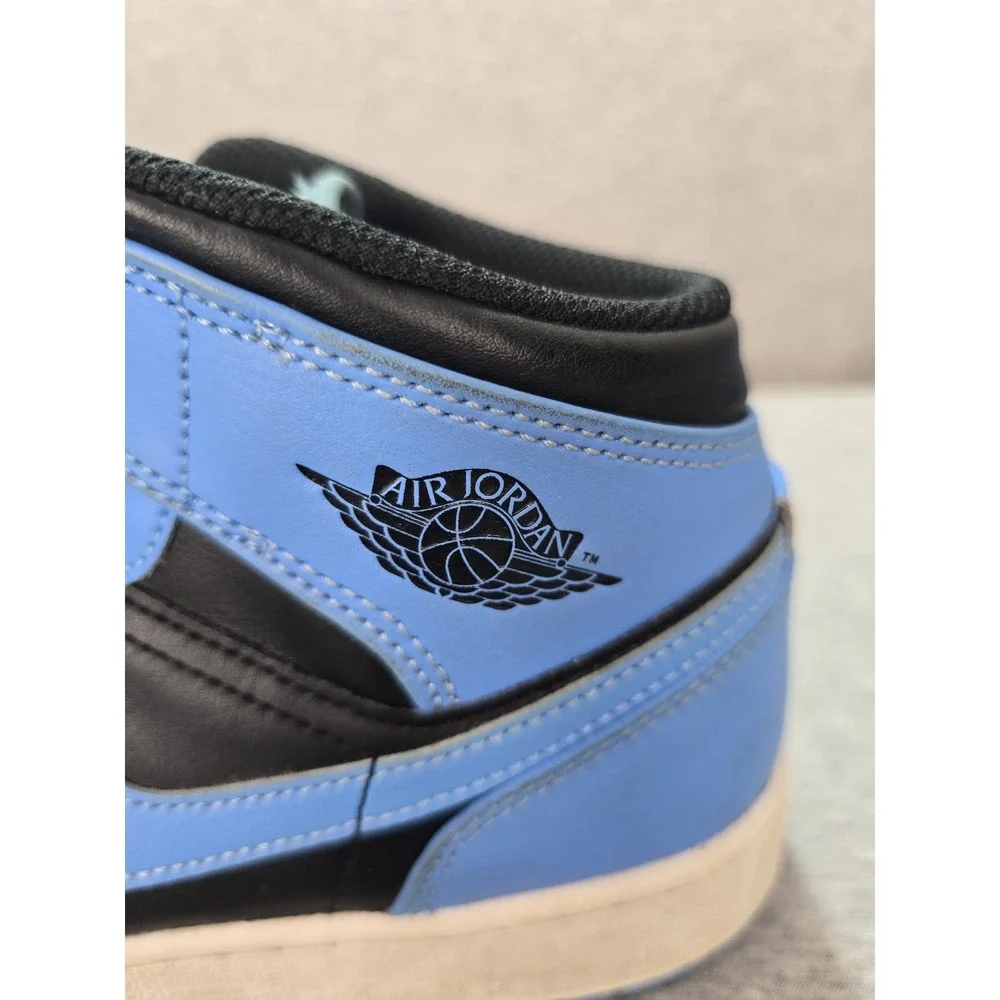 Air Jordan 1 Mid GS University Blue Black DQ8423-401 Size 6.5Y Kids Sneaker